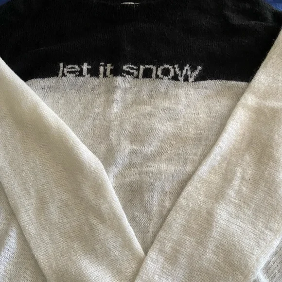 Sundance Black and White Crew Neck Sweater - Picture 1 of 4